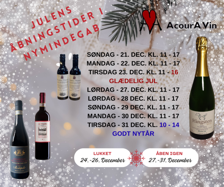 Julens åbningstider