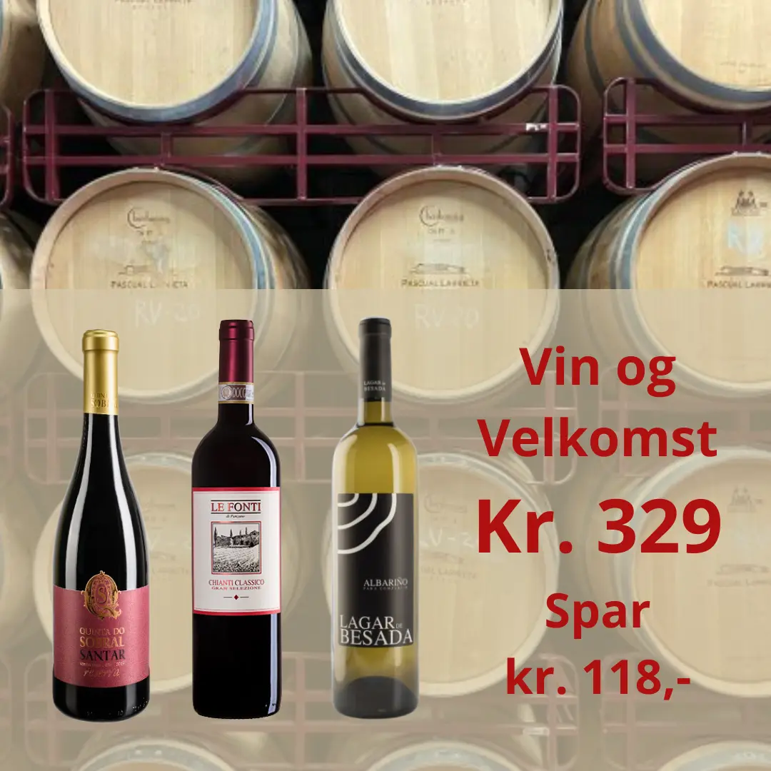 Vin & Velkomst pakke hos AcourA Vin