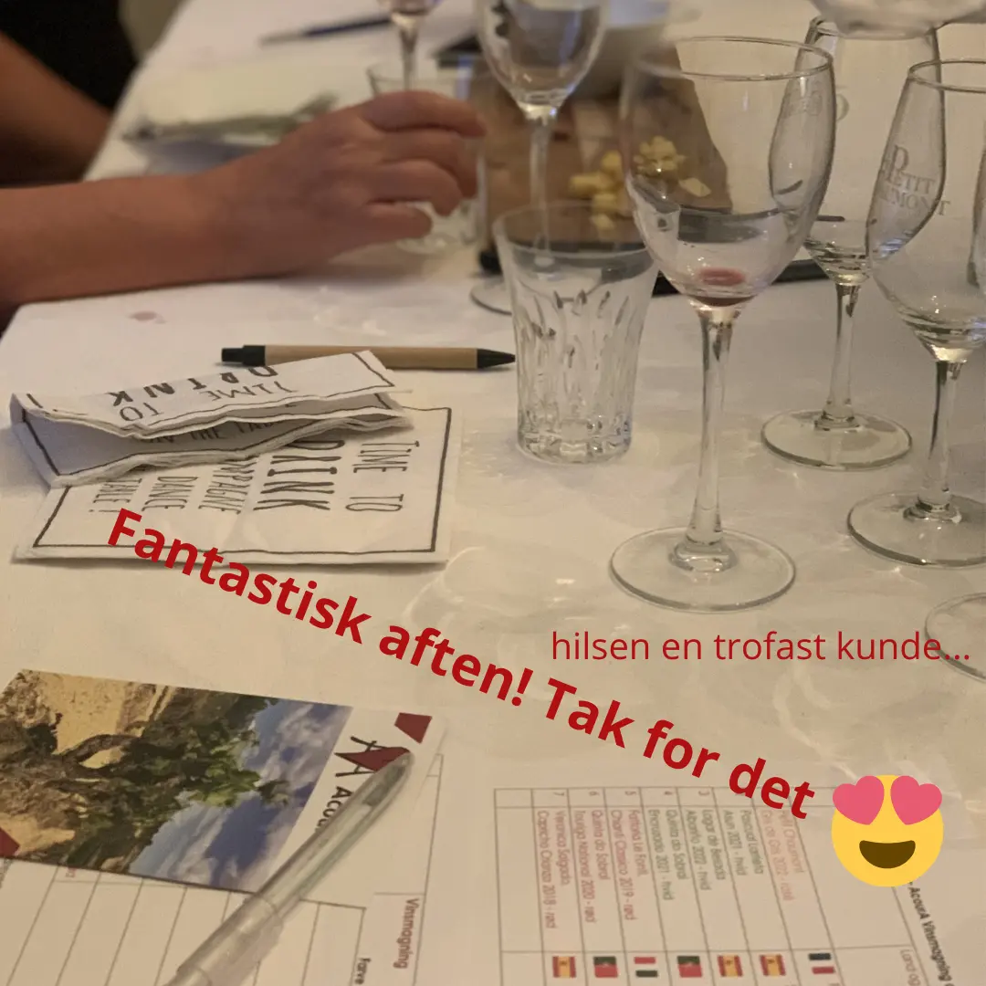 Vinsmagning og hygge