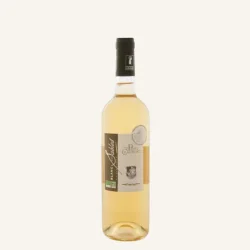 Flaske Blanc des Sables Nef Saint-Louis �kologisk hvidvin fra Domaine du Petit Chaumont i Frankrig.