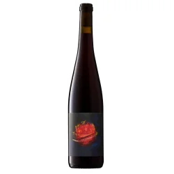 Flaske Feuerplanet Premium Cuv�e r�dvin fra Weingut Achenbach i Rheinhessen, Tyskland.