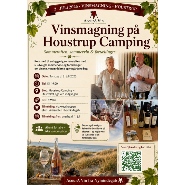 2. juli 2026 - Vinsmagning - Houstrup camping